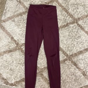 90 degree leggings maroon